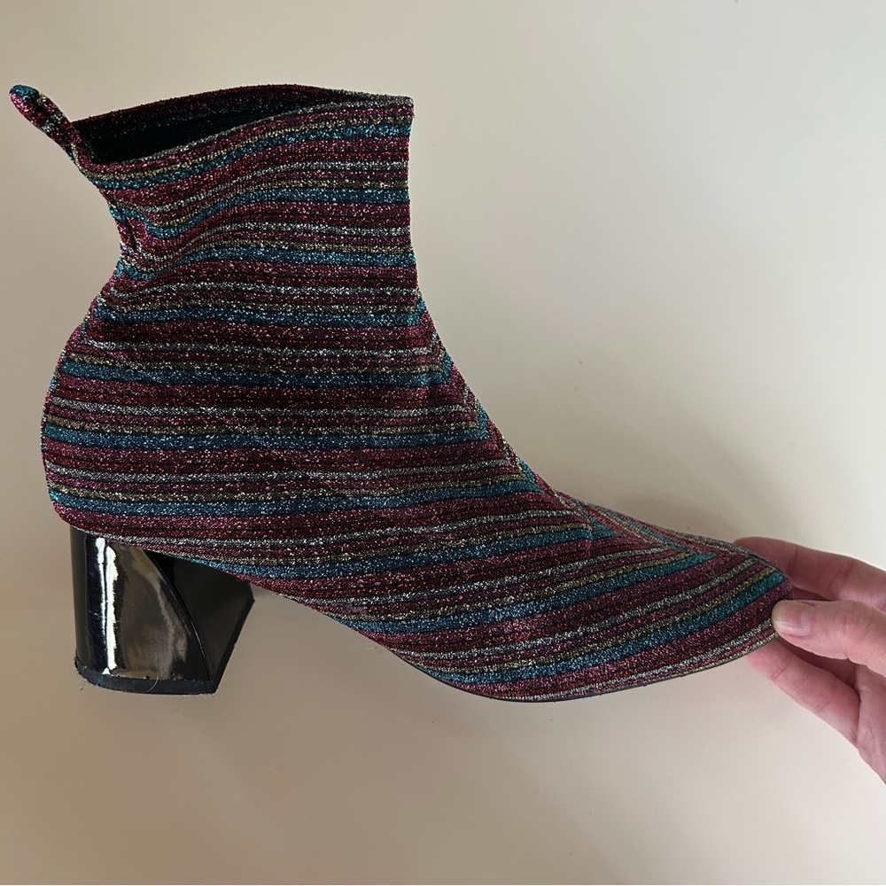 Asos Design Rainbow Sock Boots View 3